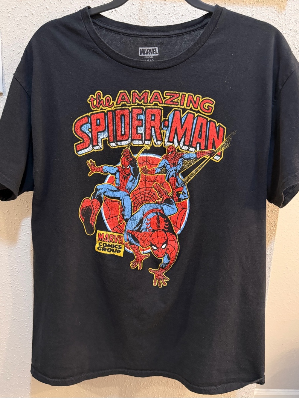 Marvel Black The Amazing Spider-Man Tee